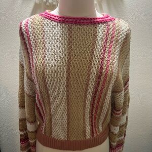 Free People Multicolor Striped Sweater NWT